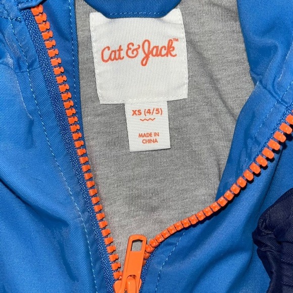 Cat & Jack Boys Lightweight Lined Jacket with Hood Size XS 4/5 - Picture 4 of 5
